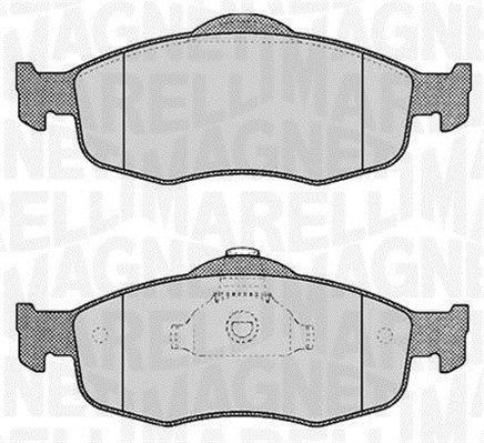 MAGNETI MARELLI Piduriklotsi komplekt,ketaspidur 363916060245